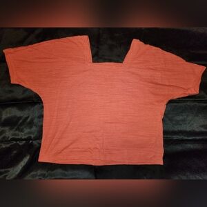 Anthropologie Coral Square Neck Dolman Sleeve Top Women’s Medium Casual Top